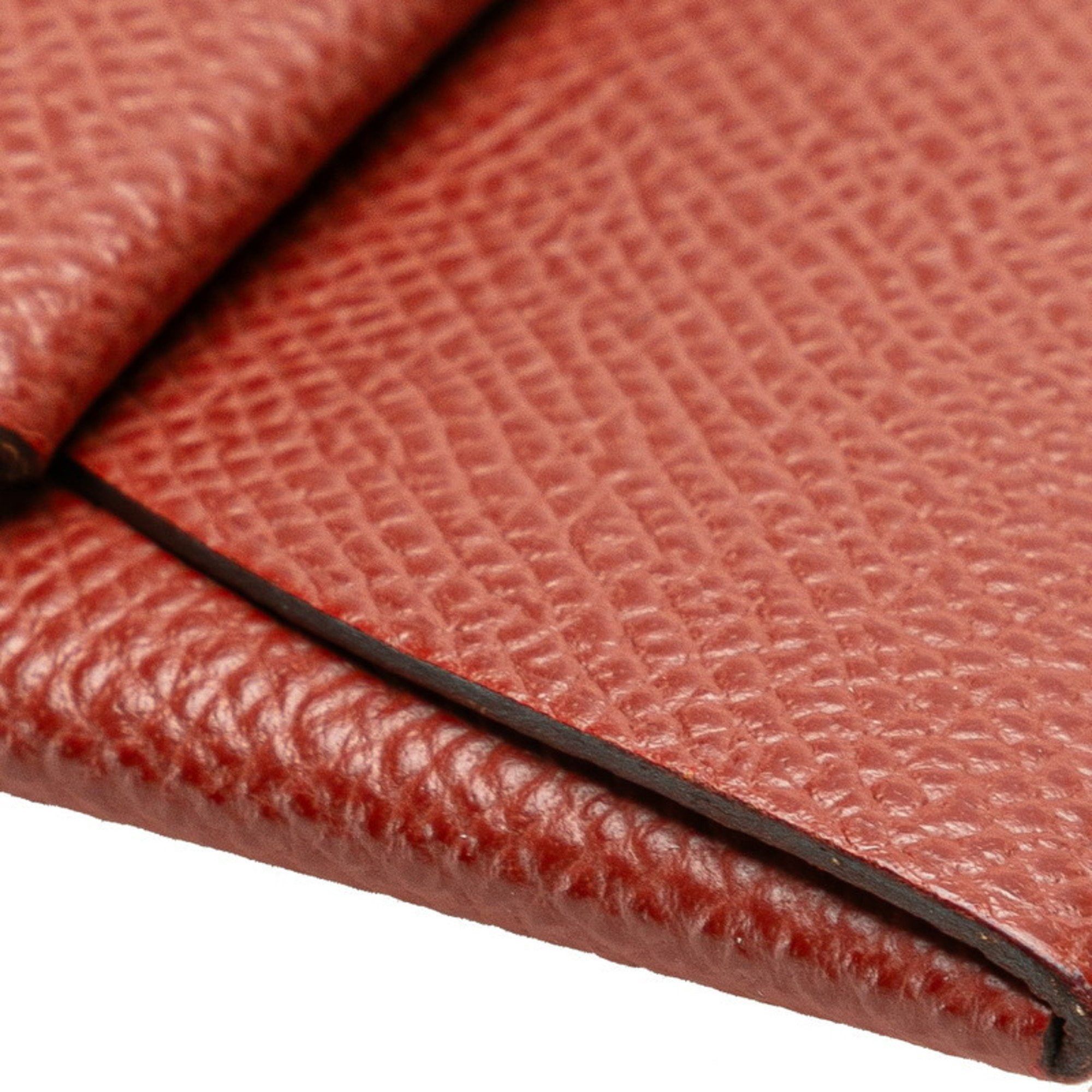 Hermes Hermès Bastia Wallet/Coin Purse Brown Epsom Leather Women's HERMES Size ONE SIZE - 4 Thumbnail
