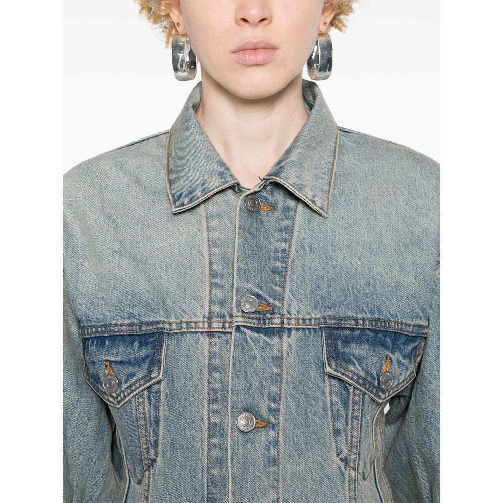 Balenciaga Balenciaga BLUE Jackets - Denim Jackets Size S / US 4 / IT 40 - 4 Thumbnail