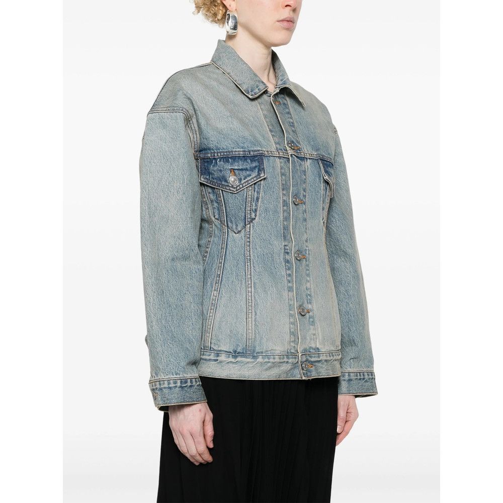Balenciaga Balenciaga BLUE Jackets - Denim Jackets Size S / US 4 / IT 40 - 2 Thumbnail