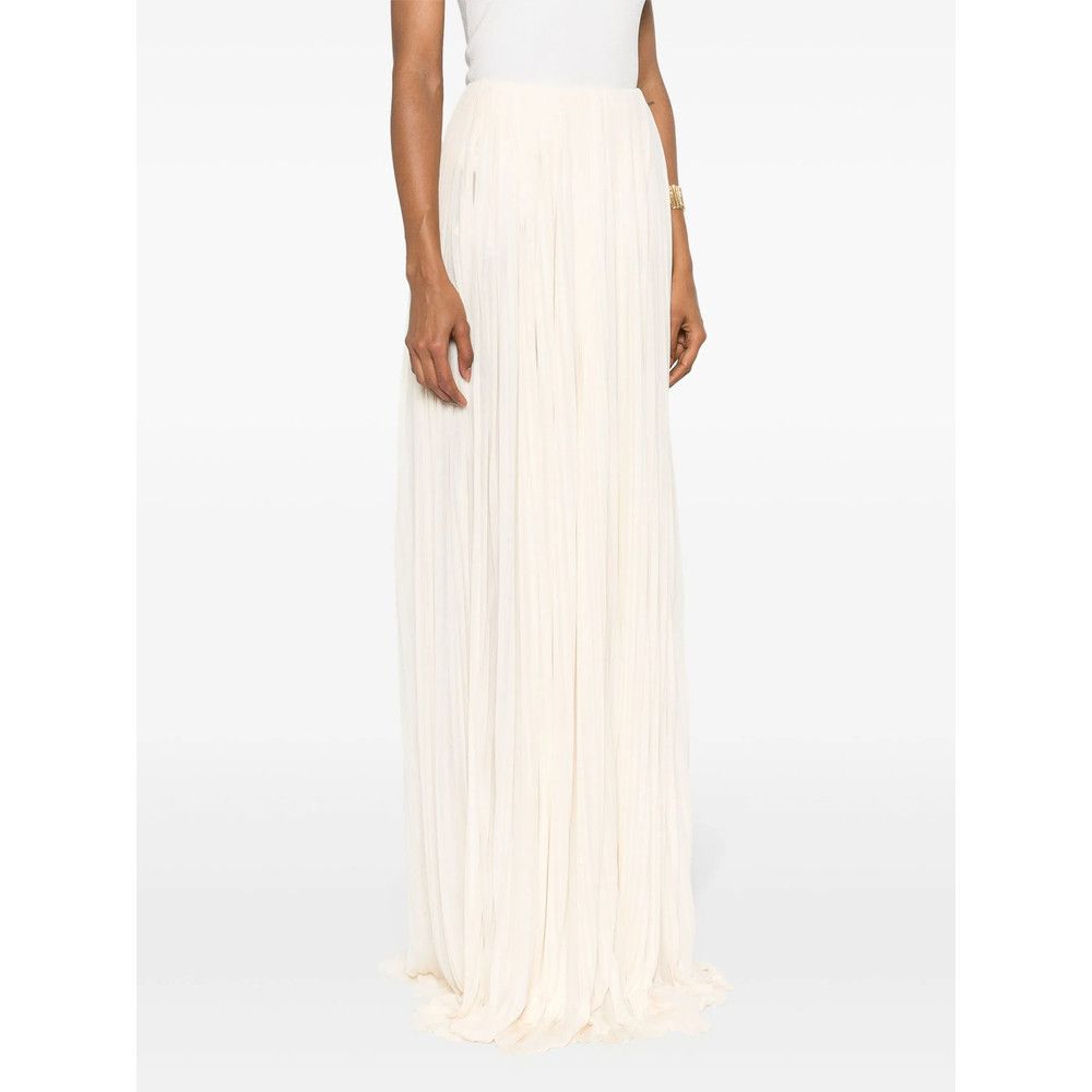 Saint Laurent Paris Saint Laurent NEUTRALS Skirts - Pleated Skirts Size 27" / US 4 / IT 40 - 3 Thumbnail