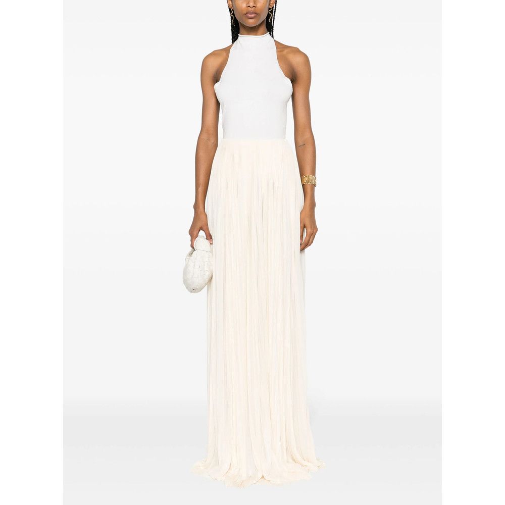 Saint Laurent Paris Saint Laurent NEUTRALS Skirts - Pleated Skirts Size 27" / US 4 / IT 40 - 5 Thumbnail