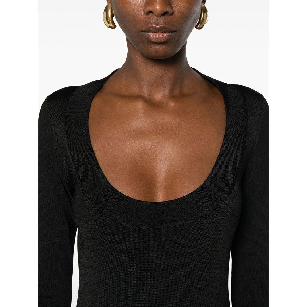 Saint Laurent Paris Saint Laurent BLACK Dresses - Evening Dresses Size M / US 6-8 / IT 42-44 - 3 Thumbnail