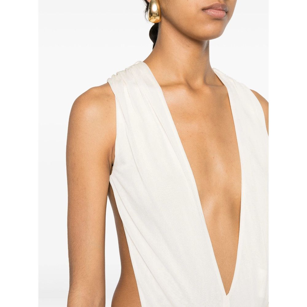 Saint Laurent Paris Saint Laurent NEUTRALS Tops - Vests & Tank Tops Size M / US 6-8 / IT 42-44 - 4 Thumbnail