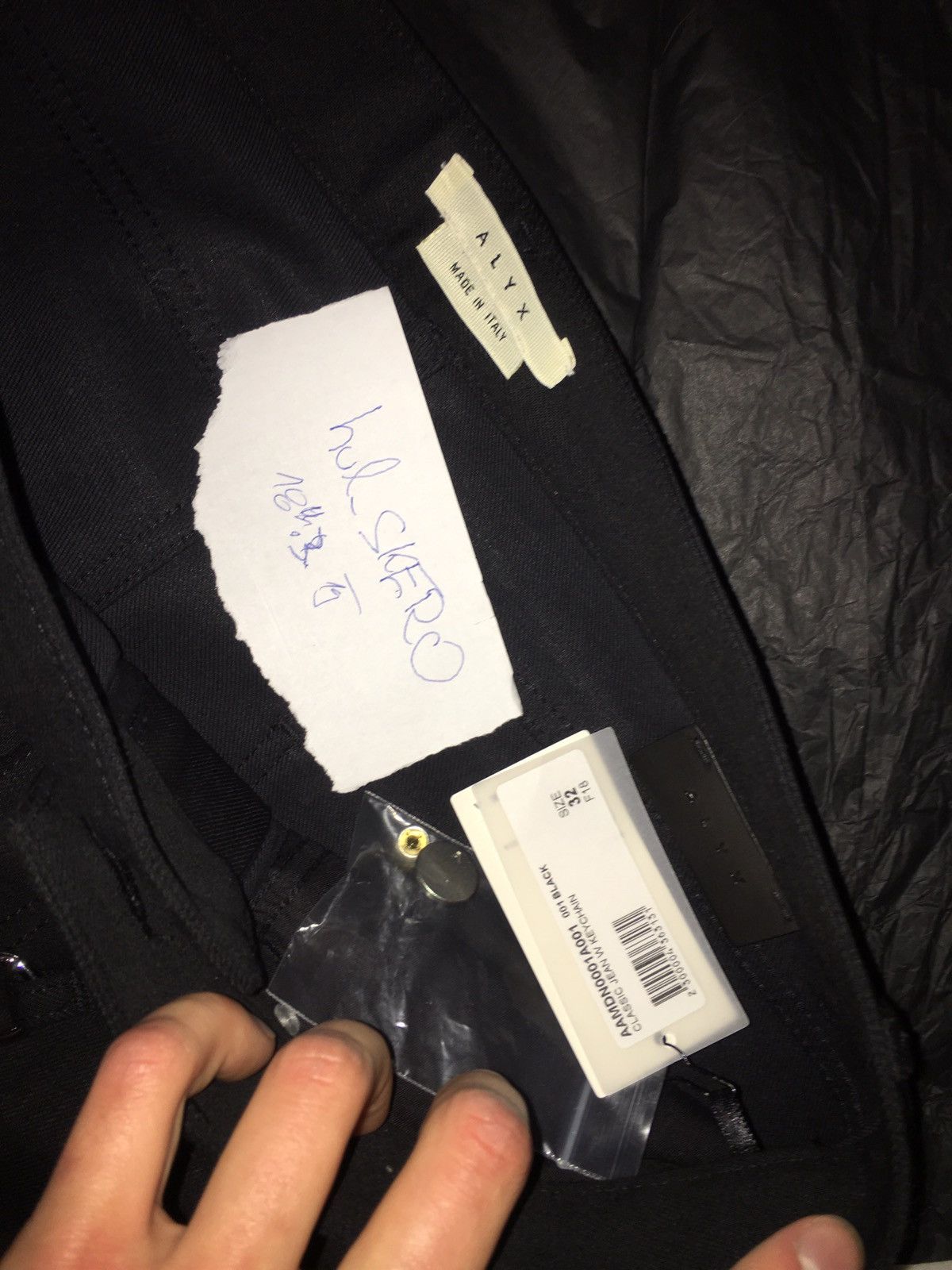 Alyx Black Keychain Jeans (BRAND NEW) Size US 32 / EU 48 - 9 Thumbnail