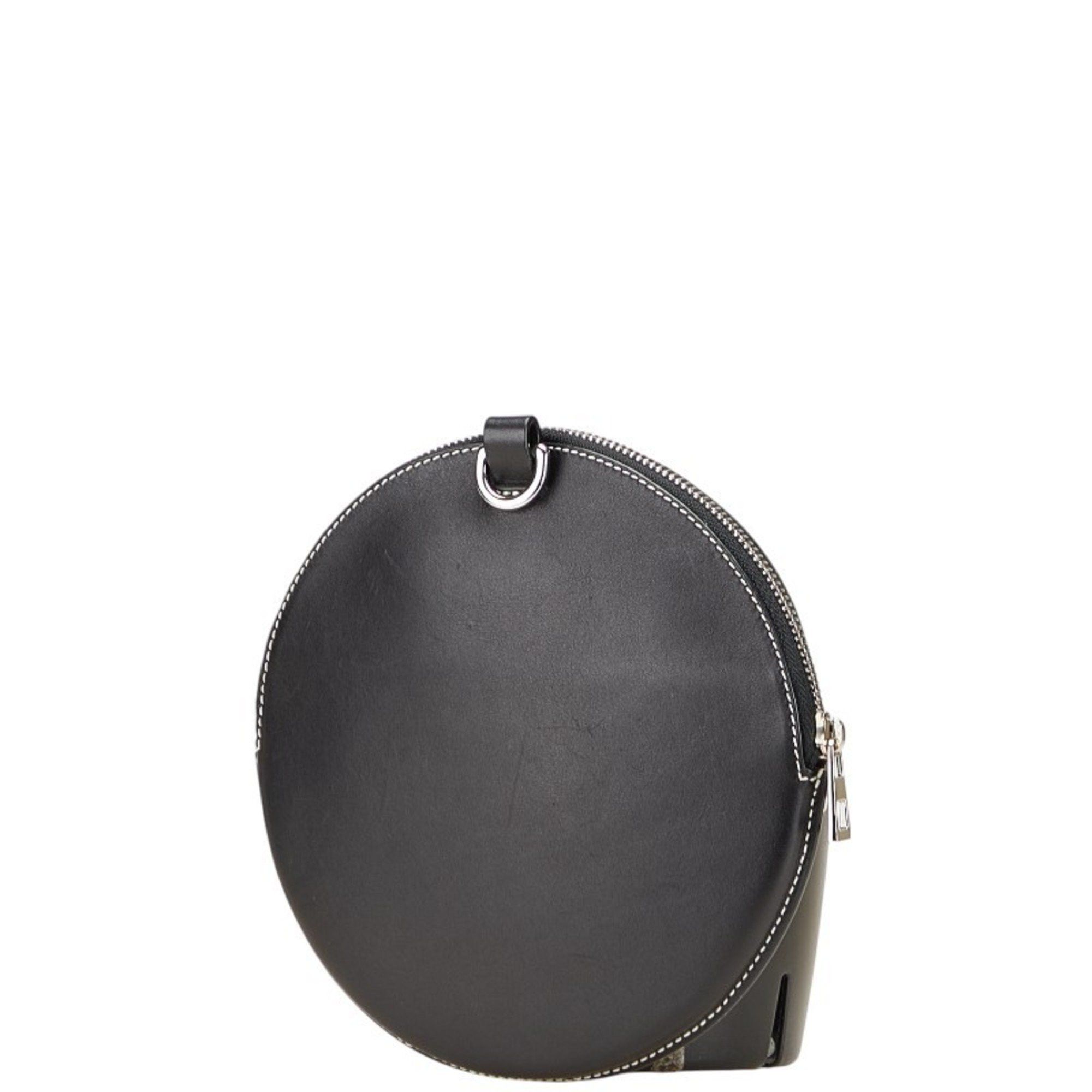 Loewe LOEWE Anagram Cookie Pouch in Black Leather for Women Size ONE SIZE - 2 Thumbnail