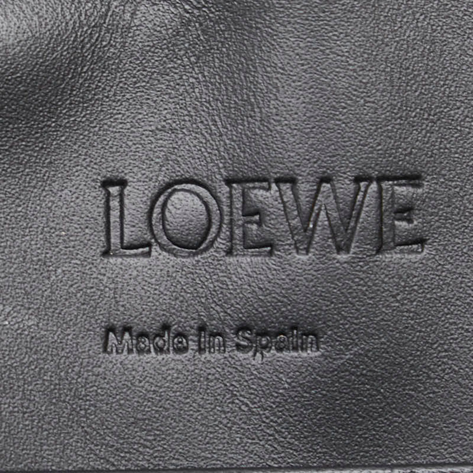 Loewe LOEWE Anagram Cookie Pouch in Black Leather for Women Size ONE SIZE - 7 Thumbnail
