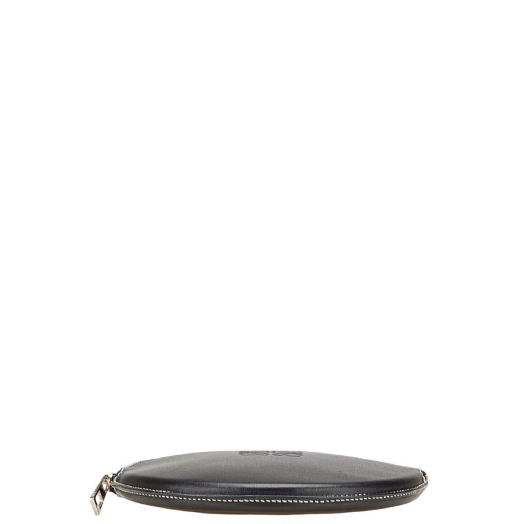 Loewe LOEWE Anagram Cookie Pouch in Black Leather for Women Size ONE SIZE - 3 Thumbnail