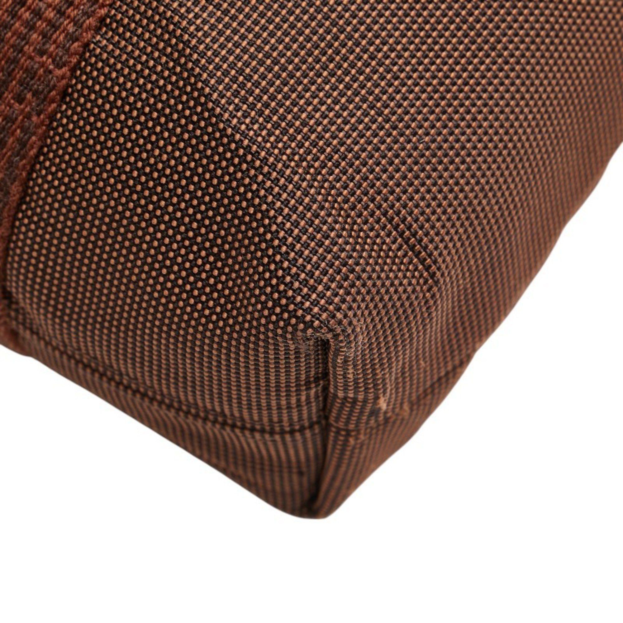 Hermes Hermès Air Line Cabas Tote Bag Handbag Brown Canvas Women's HERMES Size ONE SIZE - 6 Thumbnail