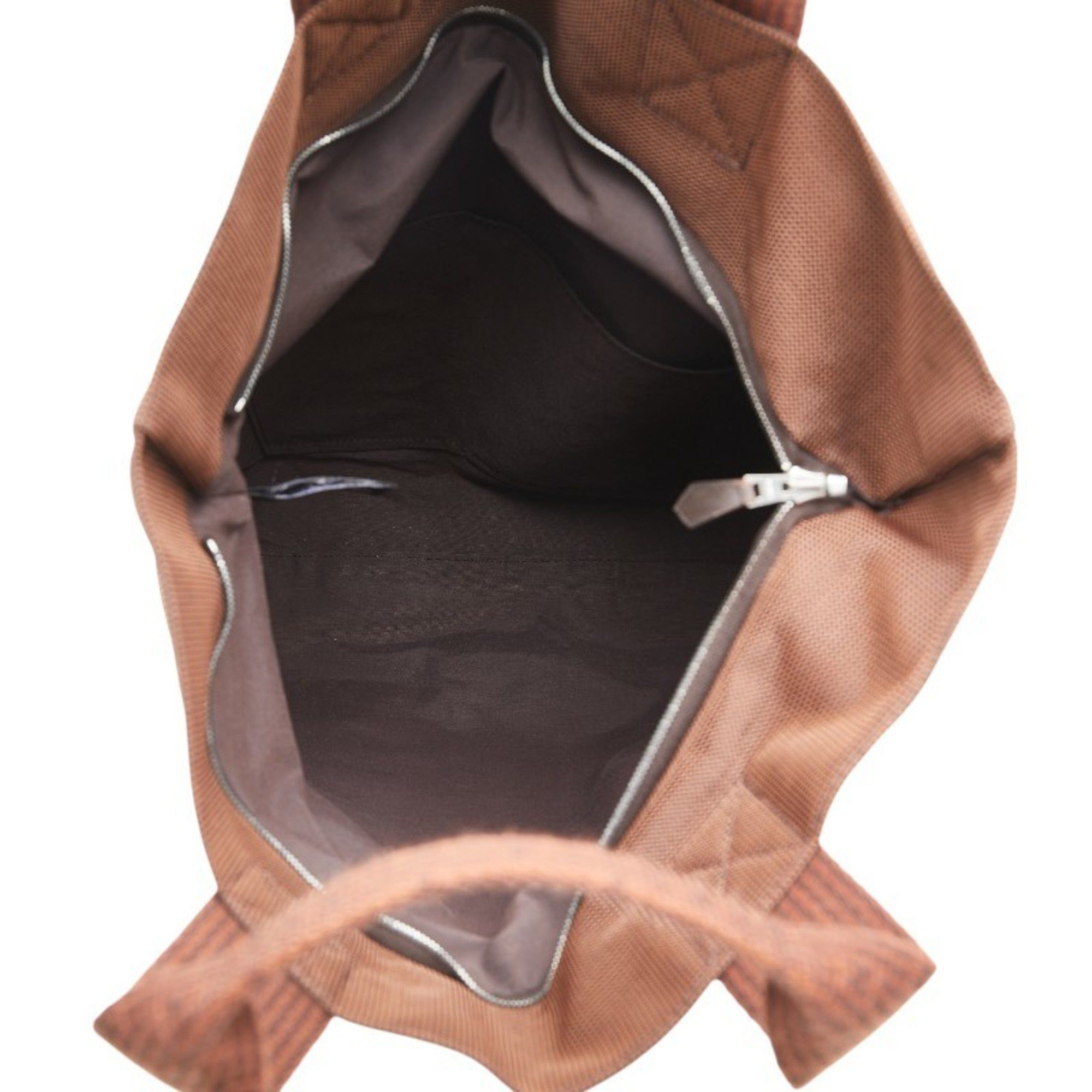 Hermes Hermès Air Line Cabas Tote Bag Handbag Brown Canvas Women's HERMES Size ONE SIZE - 9 Thumbnail