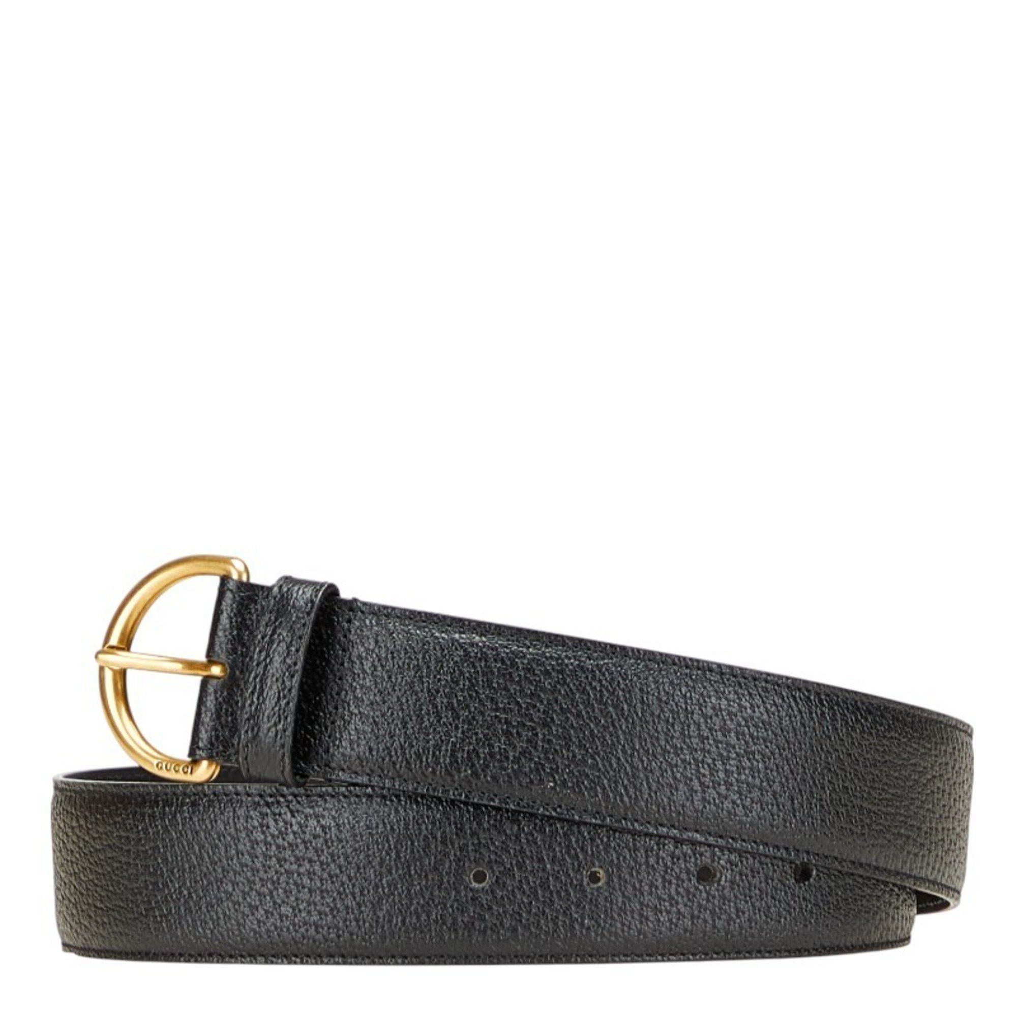 Gucci Gucci Belt Size: 80/32 573325 Black Leather Women's GUCCI Size ONE SIZE - 2 Thumbnail