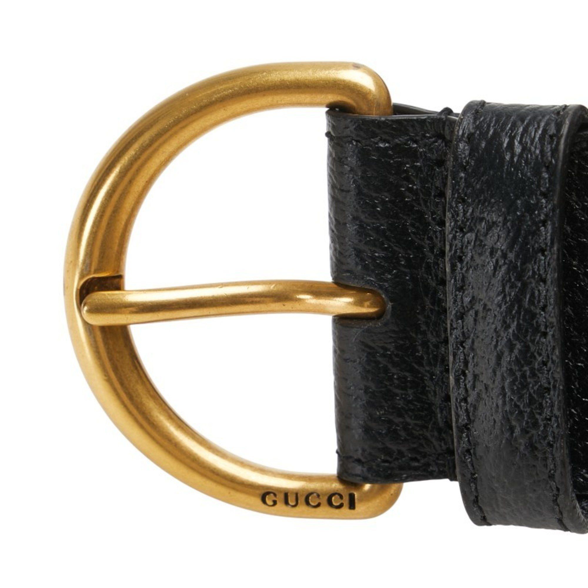 Gucci Gucci Belt Size: 80/32 573325 Black Leather Women's GUCCI Size ONE SIZE - 4 Thumbnail