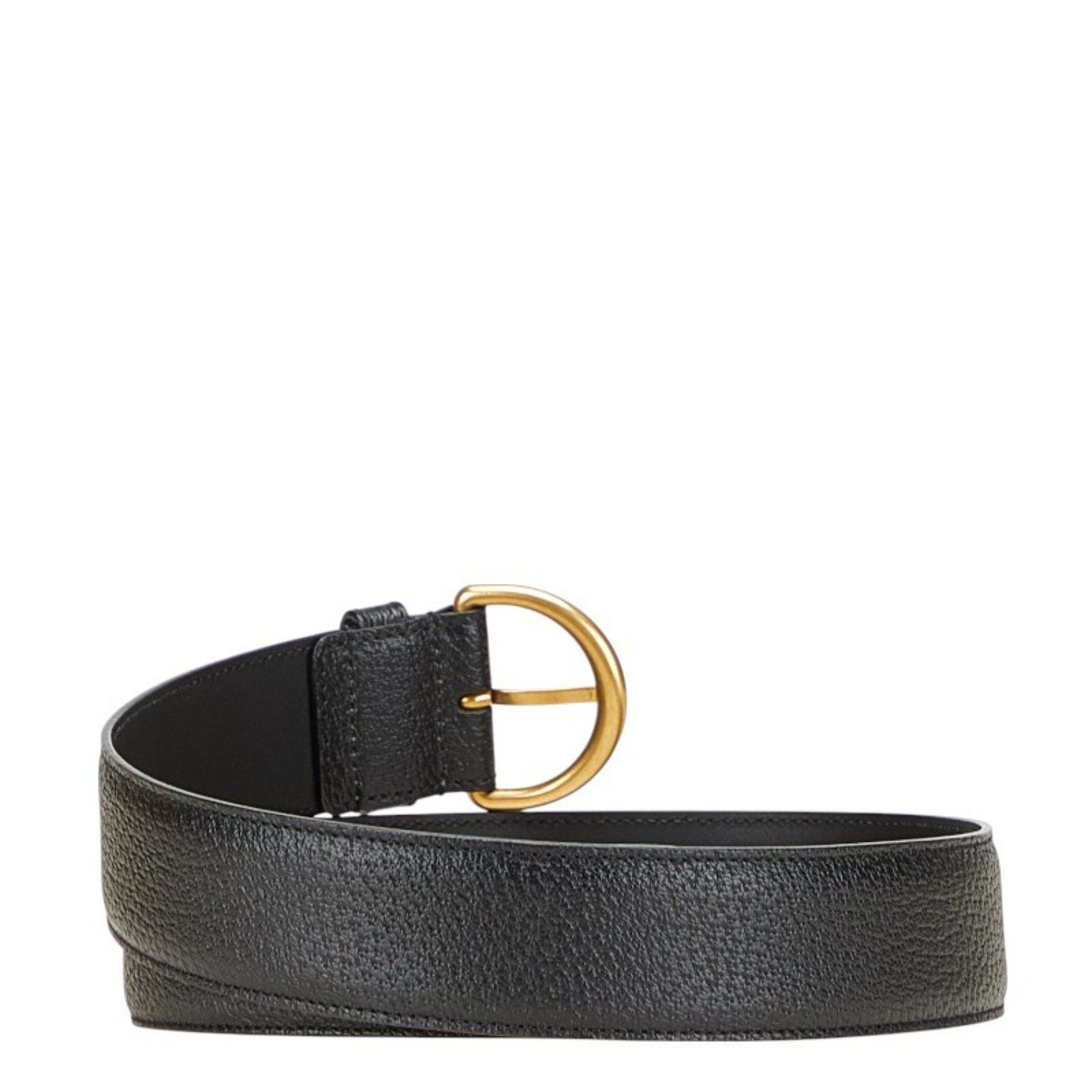 Gucci Gucci Belt Size: 80/32 573325 Black Leather Women's GUCCI Size ONE SIZE - 3 Thumbnail