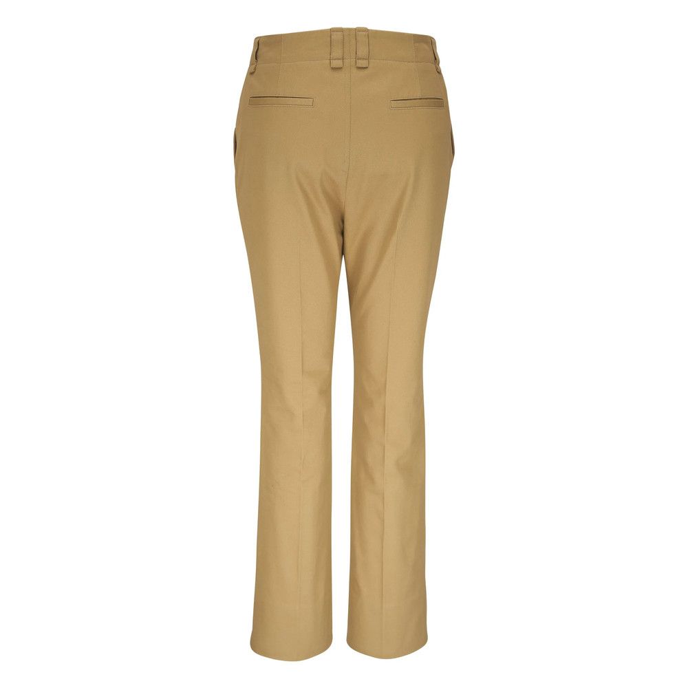 Saint Laurent Paris Saint Laurent NEUTRALS Trousers - Straight Trousers Size 28" / US 6 / IT 42 - 5 Thumbnail