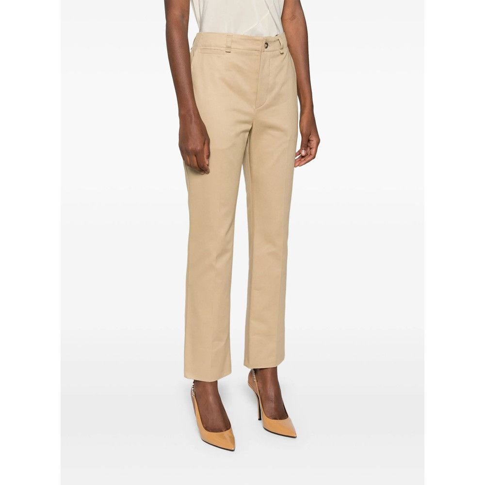 Saint Laurent Paris Saint Laurent NEUTRALS Trousers - Straight Trousers Size 28" / US 6 / IT 42 - 3 Thumbnail