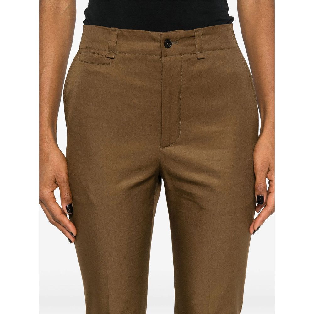 Saint Laurent Paris Saint Laurent BROWN Trousers - Straight Trousers Size 28" / US 6 / IT 42 - 2 Thumbnail
