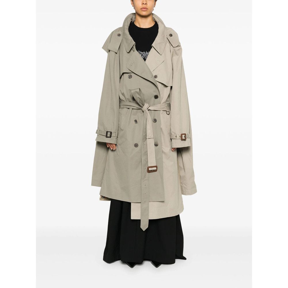 Balenciaga Balenciaga NEUTRALS Coats - Trench & Raincoats Size S / US 4 / IT 40 - 5 Thumbnail