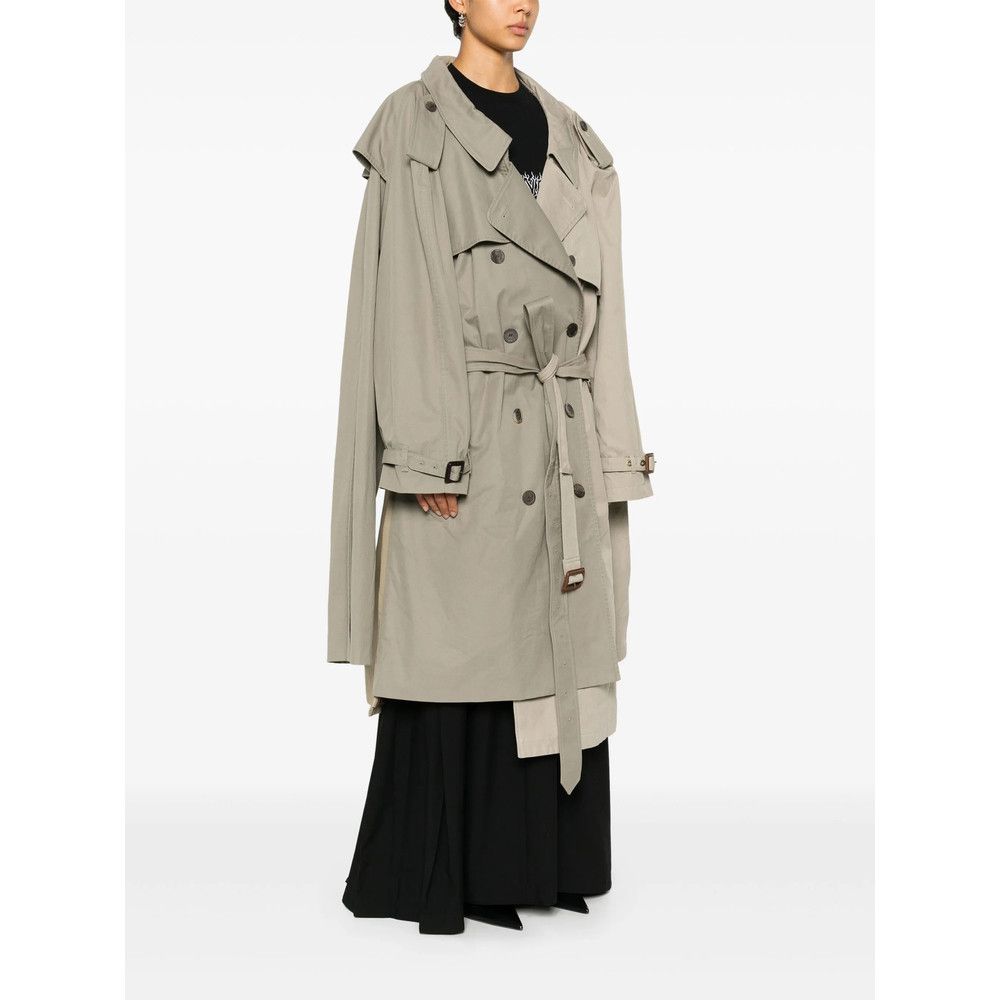 Balenciaga Balenciaga NEUTRALS Coats - Trench & Raincoats Size S / US 4 / IT 40 - 4 Thumbnail