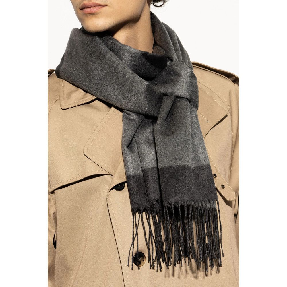 Saint Laurent Paris Saint Laurent GREY Scarves Size ONE SIZE - 4 Thumbnail