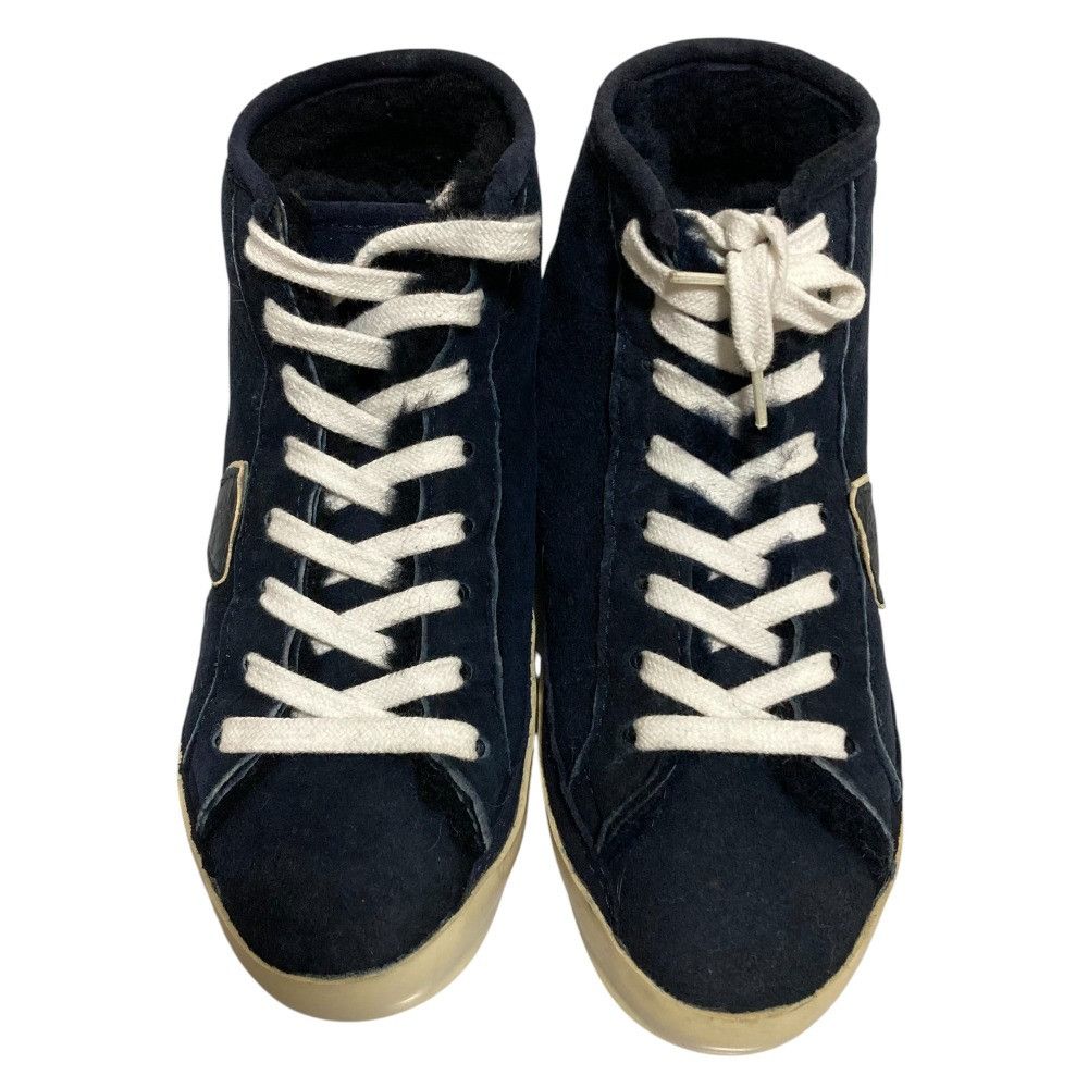 Other Other Philippe Model Shearling High Top Sneakers Leather Shoes DUTY FREE for USA Size ONE SIZE - 2 Thumbnail