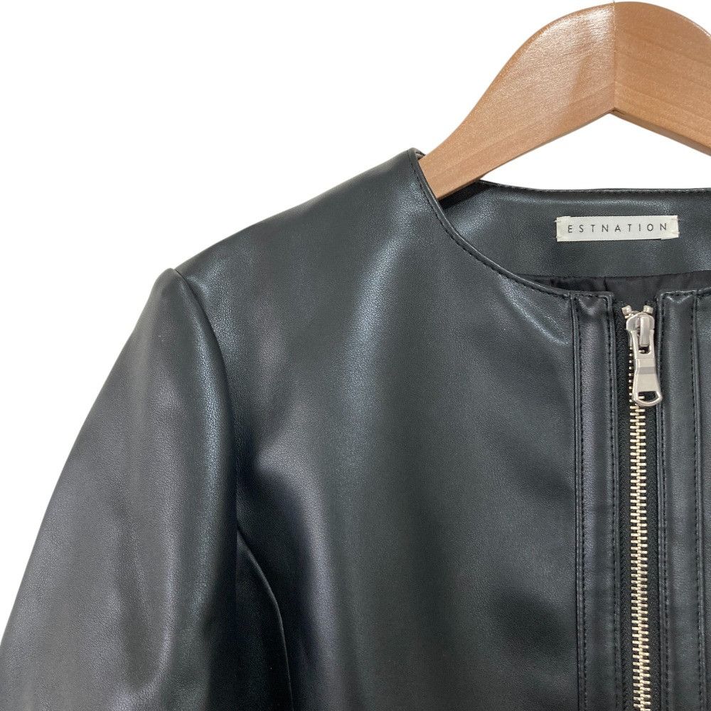 Other Other ESTNATION No Collar Zip Up Blouson Others Outerwear DUTY FREE for USA Size ONE SIZE - 2 Thumbnail