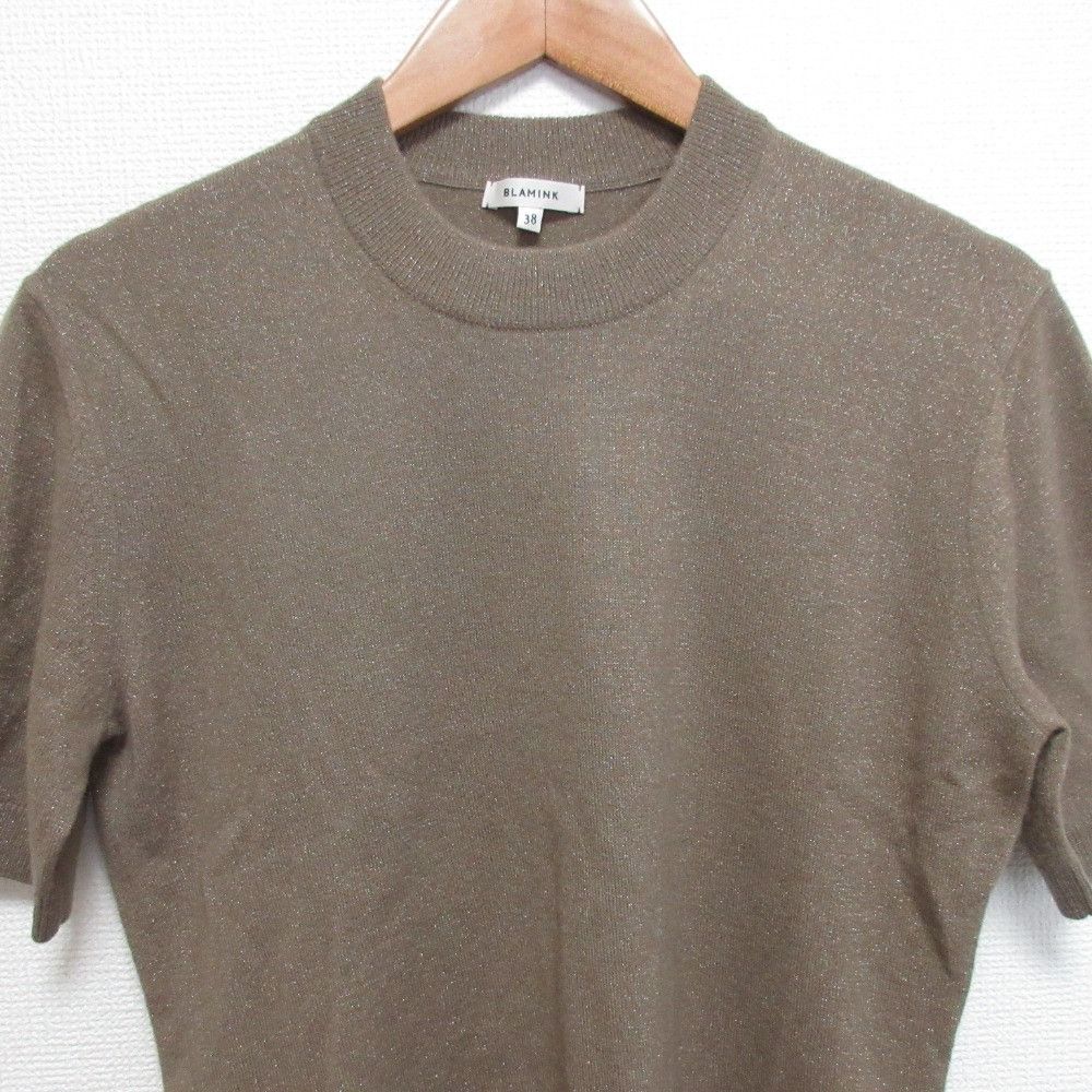 Other Other BLAMINK Wool Lame Short Sleeve Knit Others Tops 7918-106-0112 DUTY FREE for USA Size ONE SIZE - 3 Thumbnail