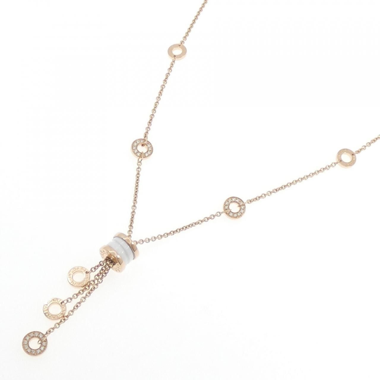 Bvlgari Bvlgari Bvlgari B.zero1 750 Pink Gold Ceramic Diamond Necklace Ceramic Necklace 347577 DUTY FREE for USA Size ONE SIZE - 2 Thumbnail