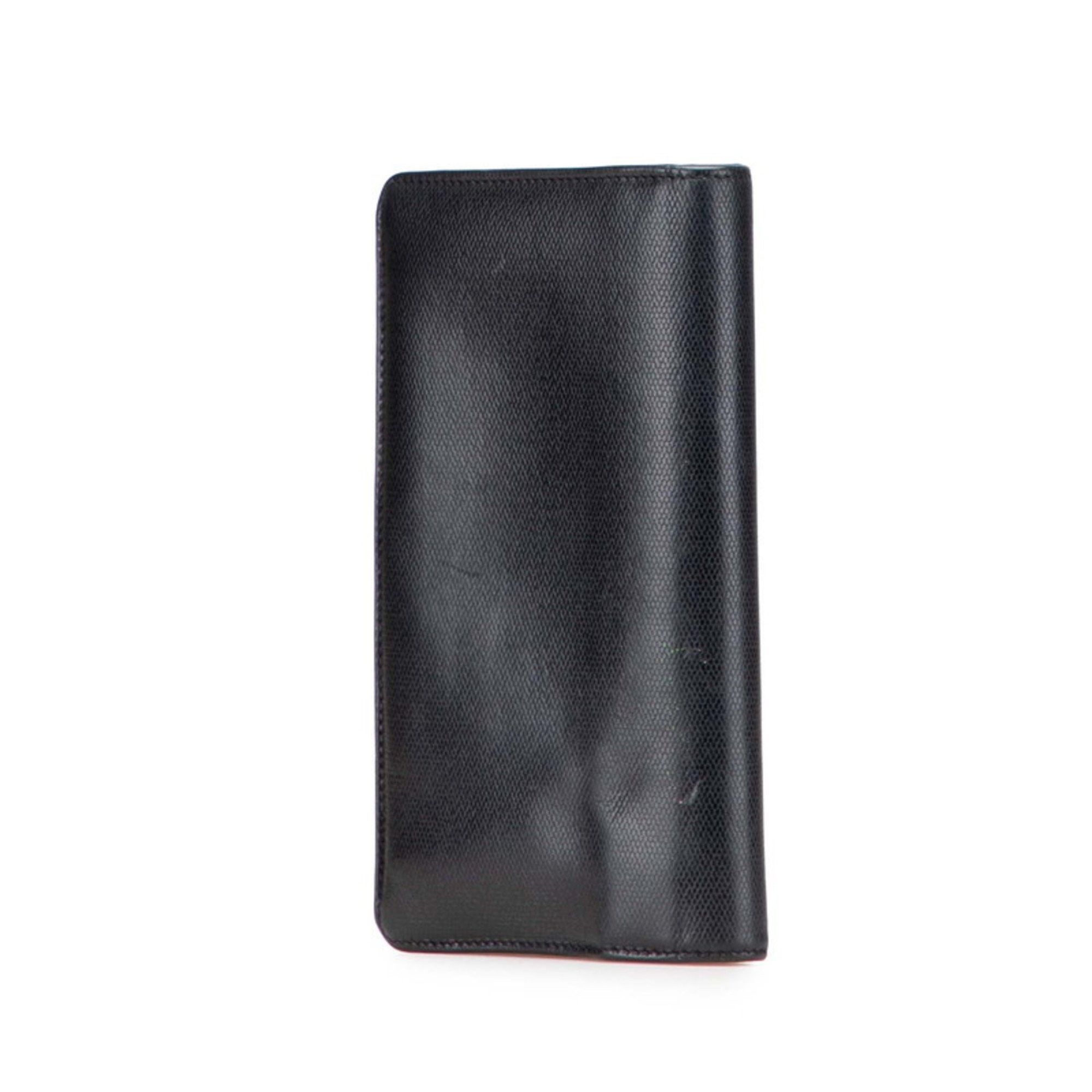 Chanel Chanel Coco Button Long Wallet Black Leather Women's CHANEL Size ONE SIZE - 2 Thumbnail