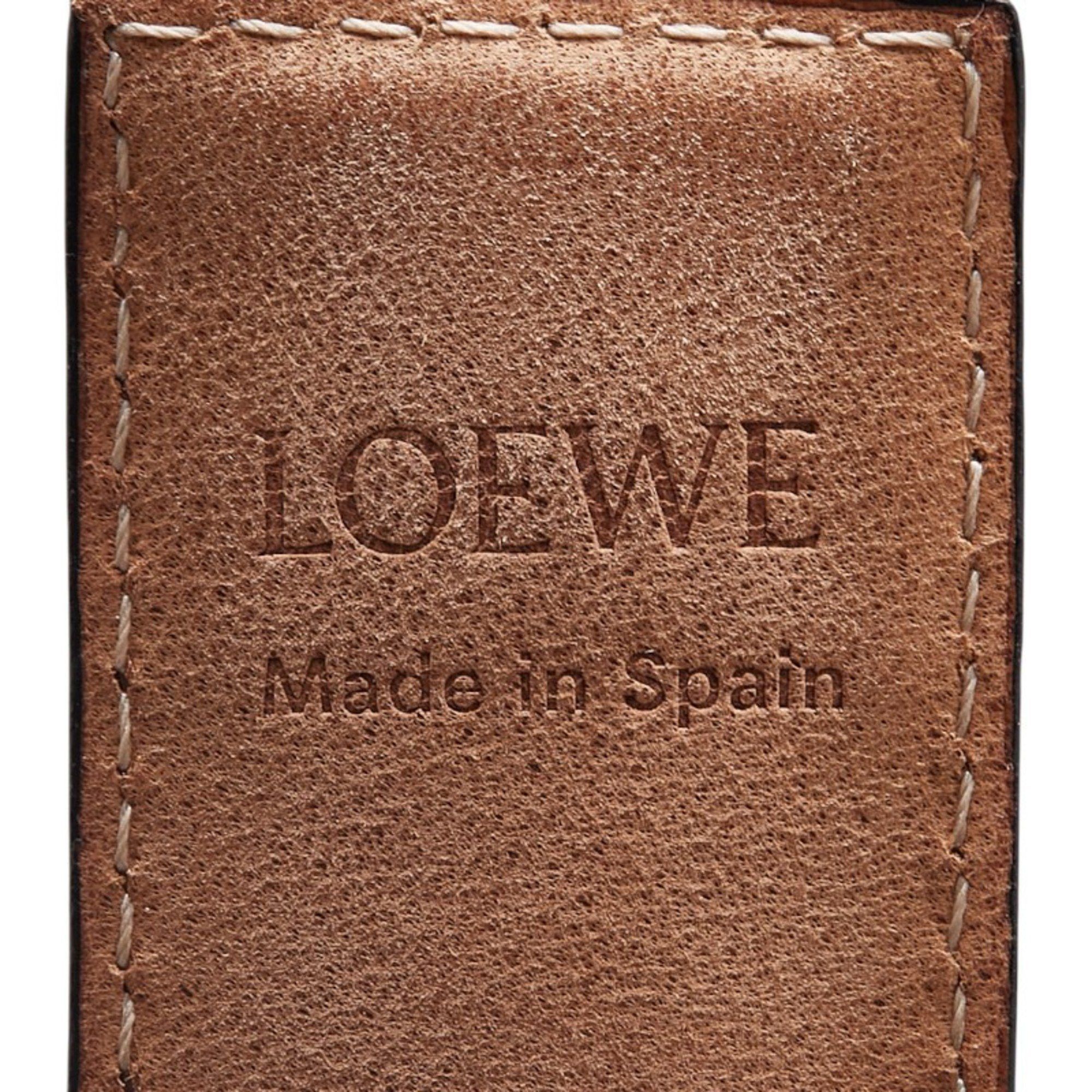 Loewe LOEWE Anagram Slap Small Bracelet in Brown Leather for Women Size ONE SIZE - 6 Thumbnail