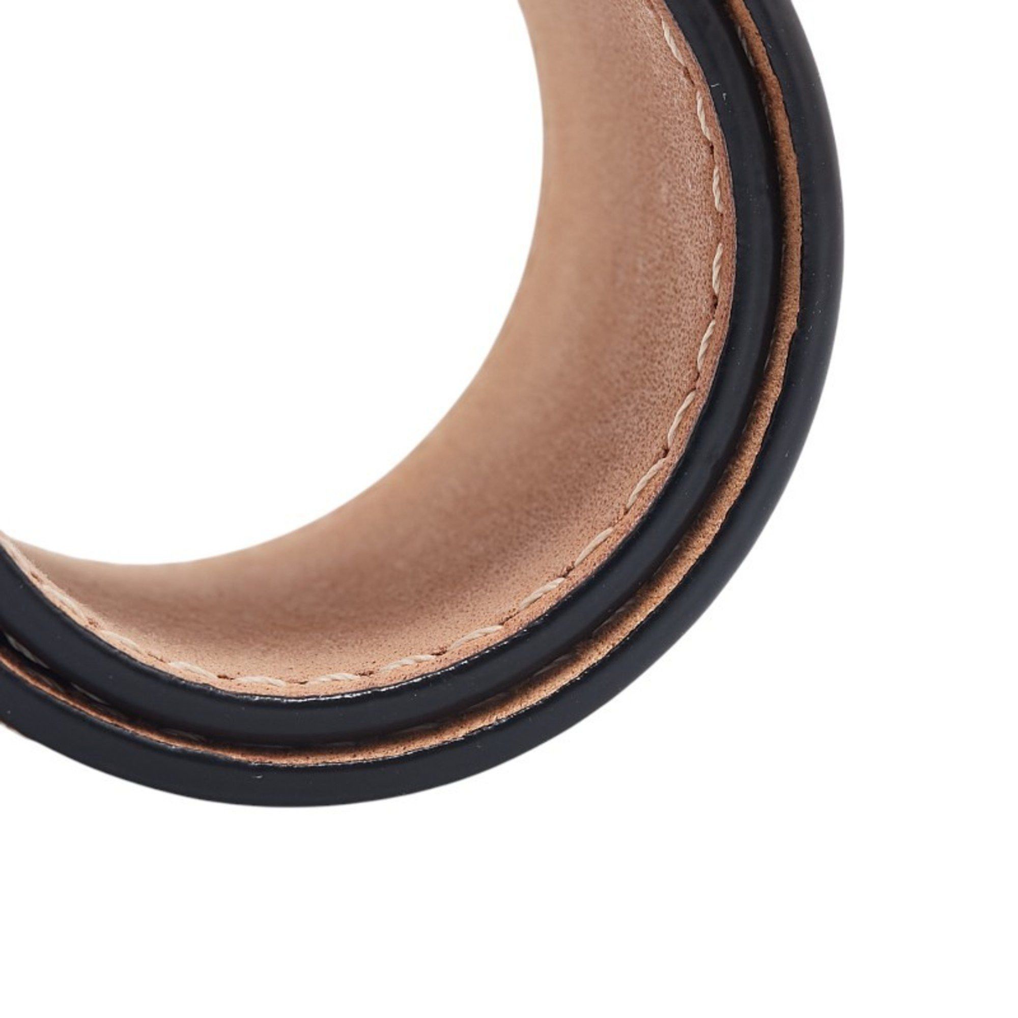 Loewe LOEWE Anagram Slap Small Bracelet in Brown Leather for Women Size ONE SIZE - 5 Thumbnail
