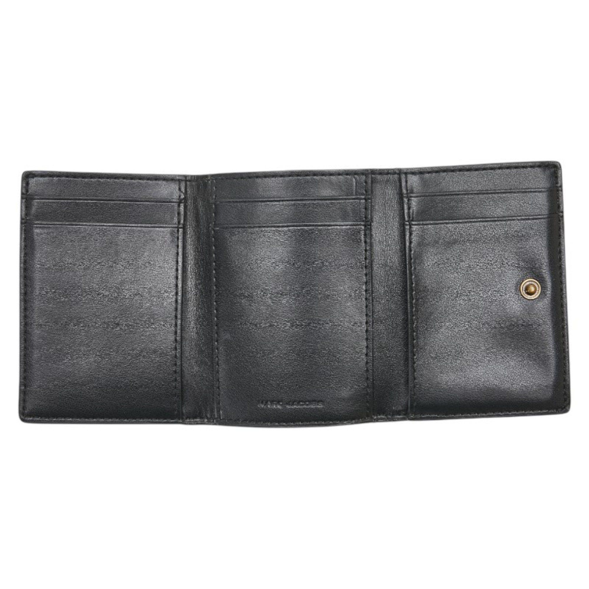 Marc Jacobs Marc Jacobs The Glam Shot Tri-fold Wallet, Gold Leather, Women's, MARC JACOBS Size ONE SIZE - 4 Thumbnail