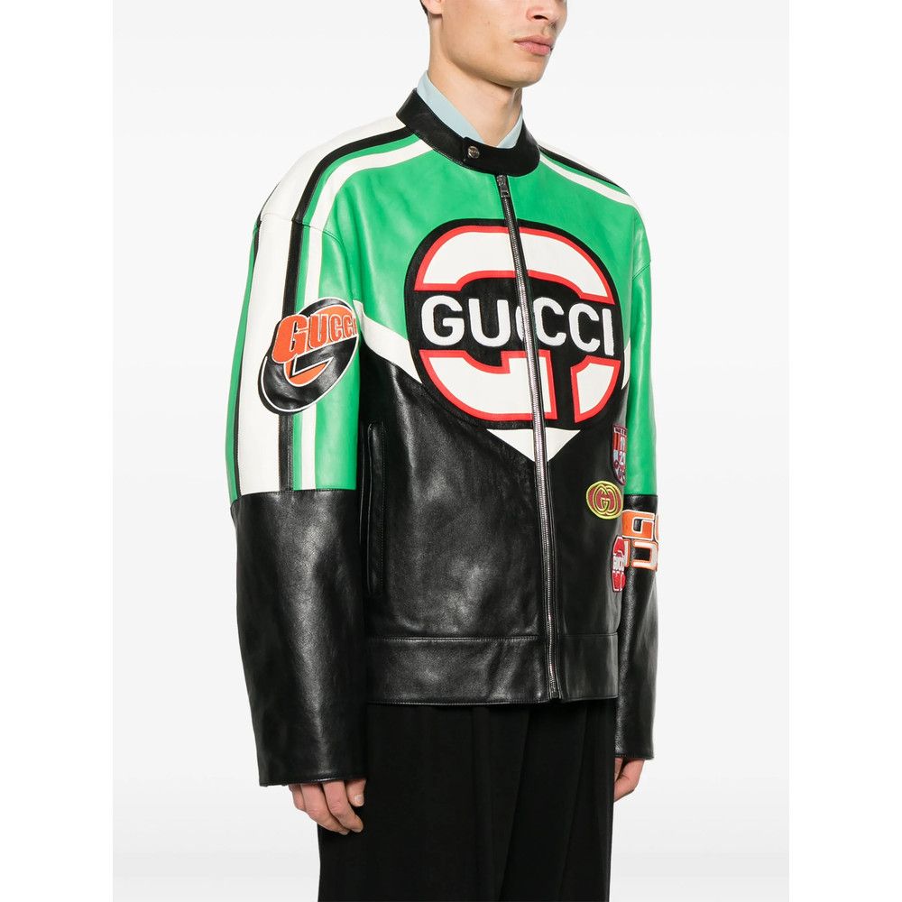 Gucci Gucci BLACK Jackets - Leather Jackets Size US M / EU 48-50 / 2 - 2 Thumbnail