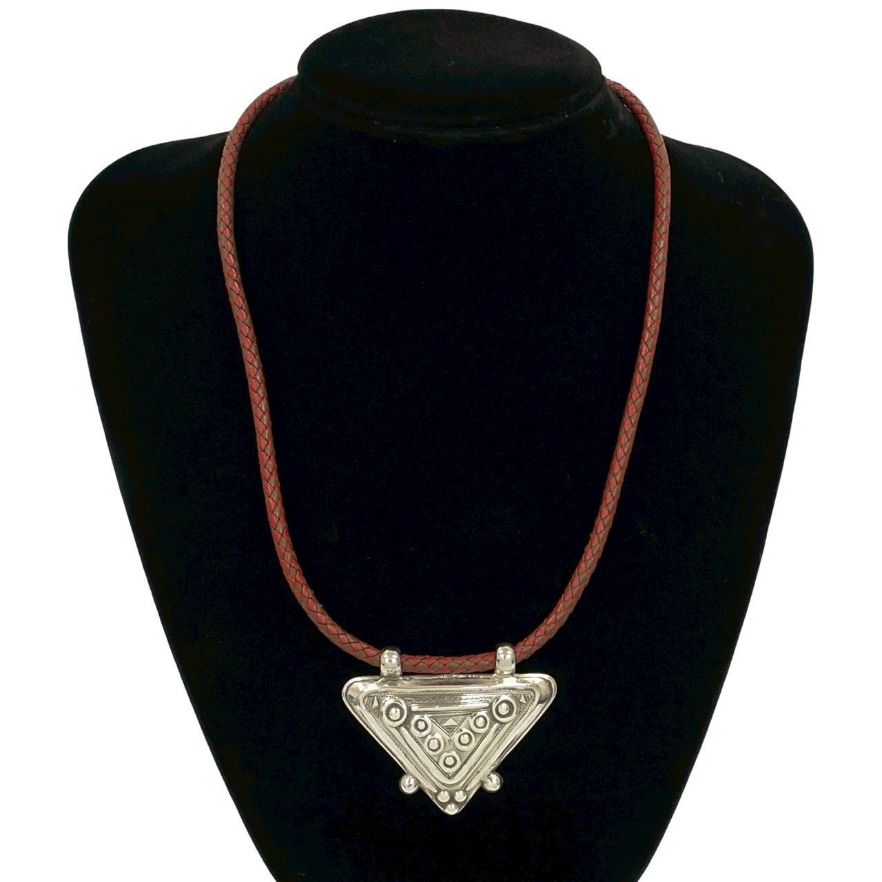 Hermes Hermes Hermes Touareg Silver 925 Leather Necklace Leather Necklace DUTY FREE for USA Size ONE SIZE - 2 Thumbnail