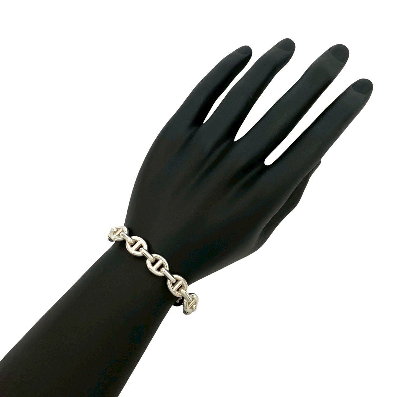 Hermes Hermes Hermes Chaine d'Ancre Enchaînée Silver 925 Bracelet Metal Bangle DUTY FREE for USA Size ONE SIZE - 2 Thumbnail