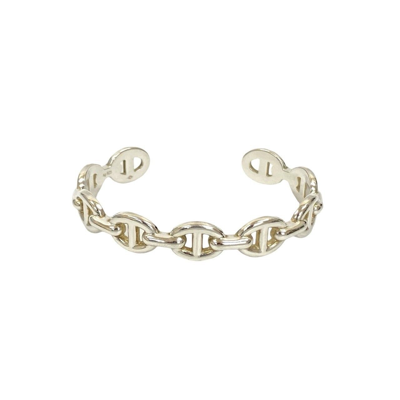 Hermes Hermes Hermes Chaine d'Ancre Enchaînée Silver 925 Bracelet Metal Bangle DUTY FREE for USA Size ONE SIZE - 6 Thumbnail