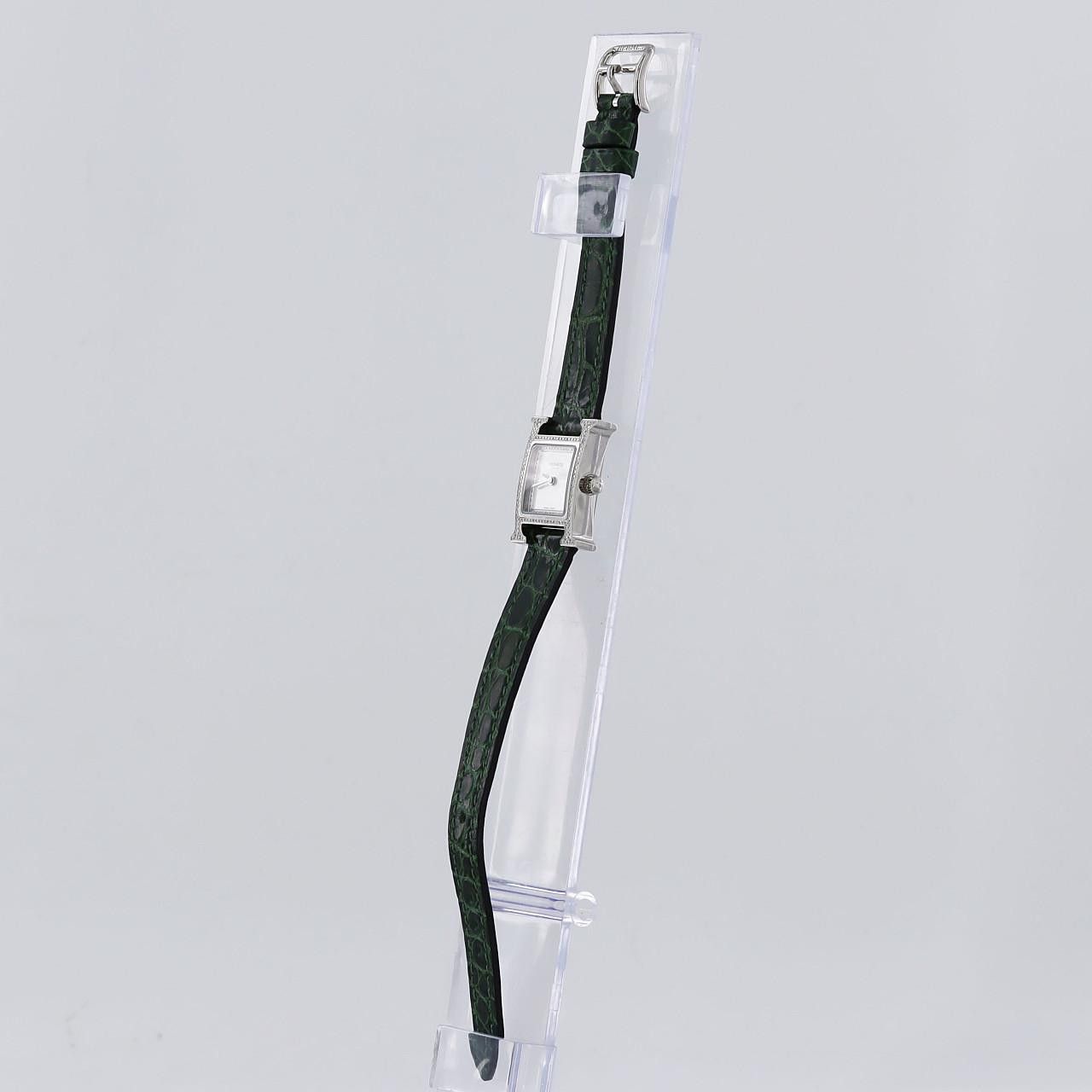 Hermes Hermes Hermes H Watch Stainless Steel Metal Quartz DUTY FREE for USA Size ONE SIZE - 2 Thumbnail