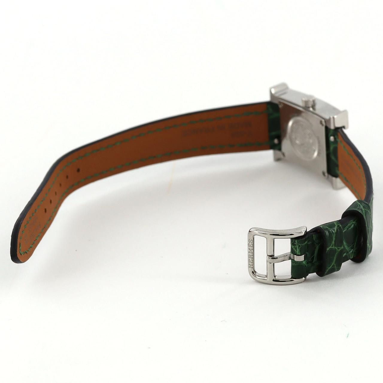 Hermes Hermes Hermes H Watch Stainless Steel Metal Quartz DUTY FREE for USA Size ONE SIZE - 6 Thumbnail
