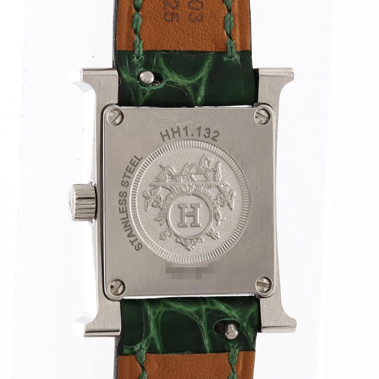 Hermes Hermes Hermes H Watch Stainless Steel Metal Quartz DUTY FREE for USA Size ONE SIZE - 4 Thumbnail