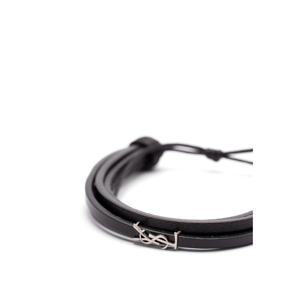 Saint Laurent Paris Saint Laurent BLACK Bracelets Size ONE SIZE - 2 Thumbnail