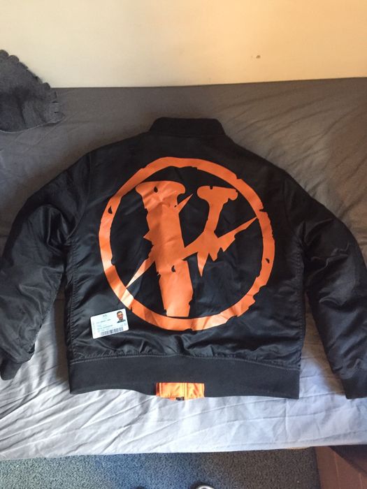 Vlone Vlone Fragment Bomber | Grailed