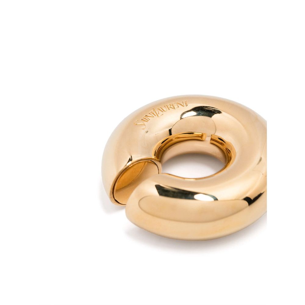 Saint Laurent Paris Saint Laurent GOLD Earrings Size ONE SIZE - 3 Thumbnail