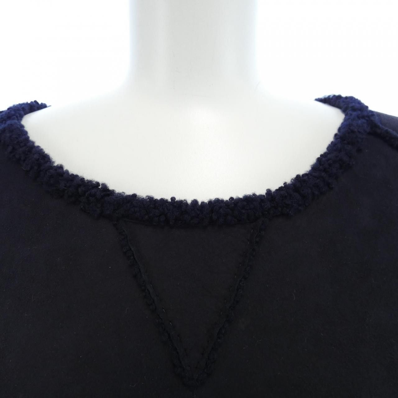 Hermes Hermes Hermes Shearling Top Leather Tops DUTY FREE for USA Size ONE SIZE - 5 Thumbnail