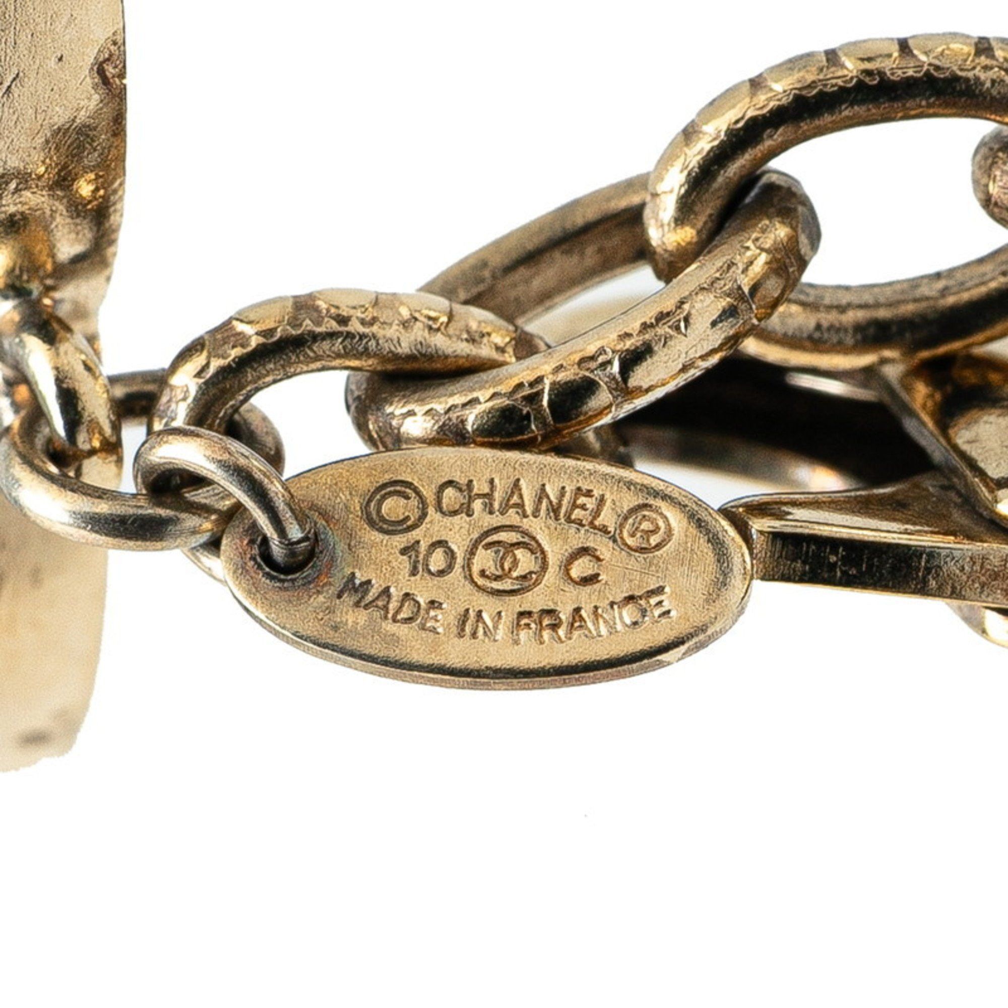 Chanel Chanel Coco Mark Bracelet in Navy, Black, and Gold with Faux Pearl Plating for Women Size ONE SIZE - 5 Thumbnail
