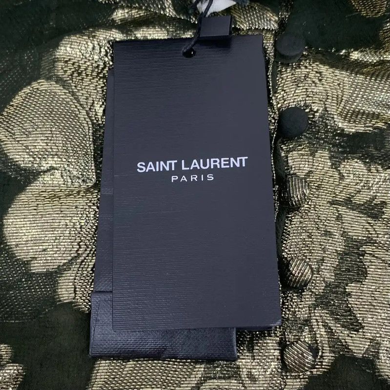 Yves Saint Laurent YSL Dark Green Silk Women's Dress 0089 Size XS / US 0-2 / IT 36-38 - 7 Thumbnail