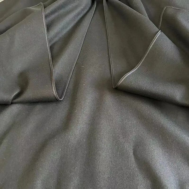Yves Saint Laurent YSL Black Wool Women's Coat for Spring and Autumn 0089 Size S / US 4 / IT 40 - 4 Thumbnail