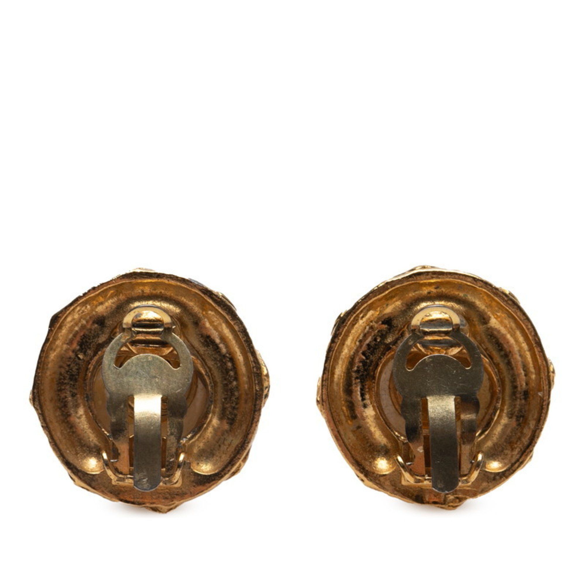 Chanel Chanel Earrings, Gold Plated, Faux Pearl, Women's, CHANEL Size ONE SIZE - 2 Thumbnail