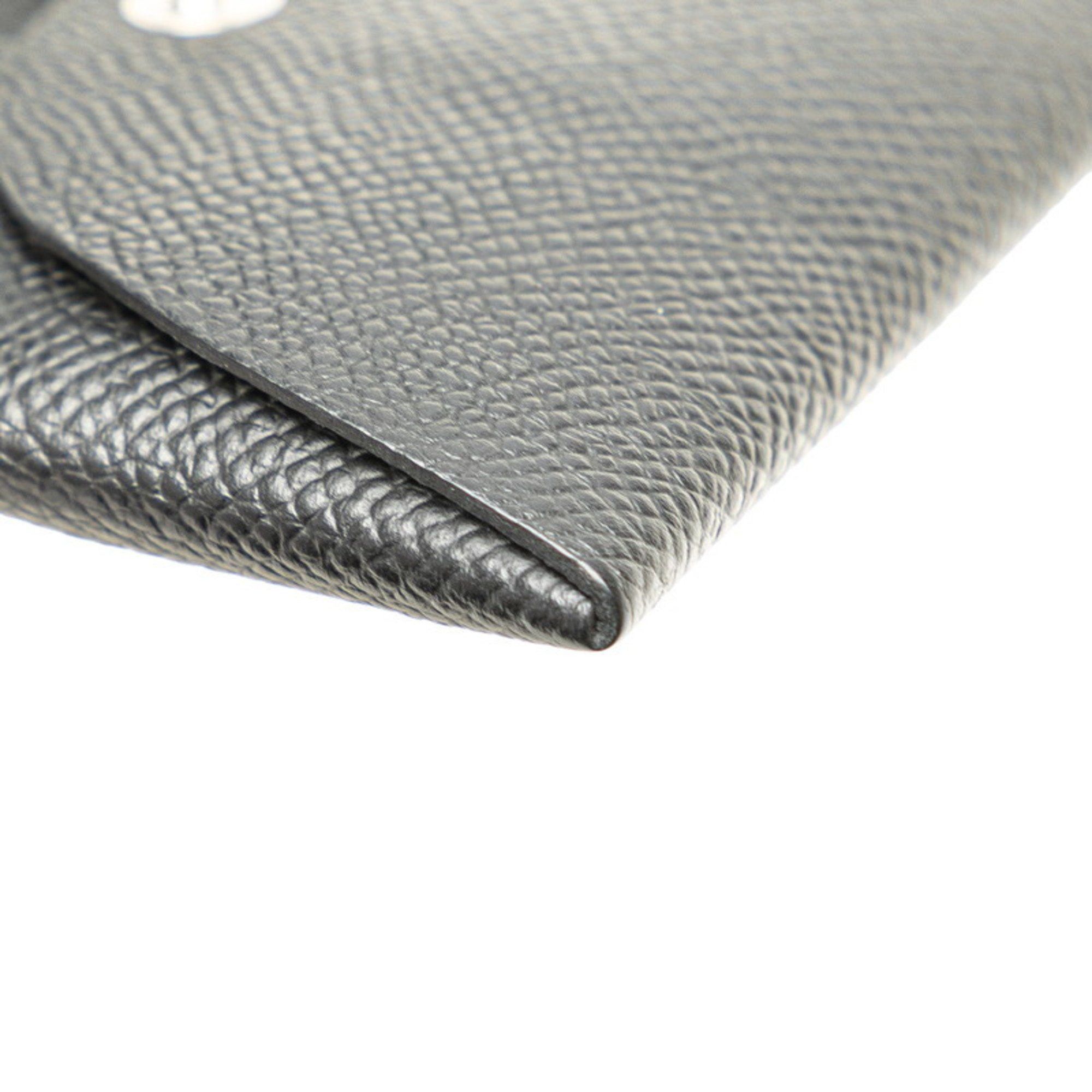 Hermes Hermès Bastia Wallet/Coin Case Black Epsom Leather Women's HERMES Size ONE SIZE - 4 Thumbnail