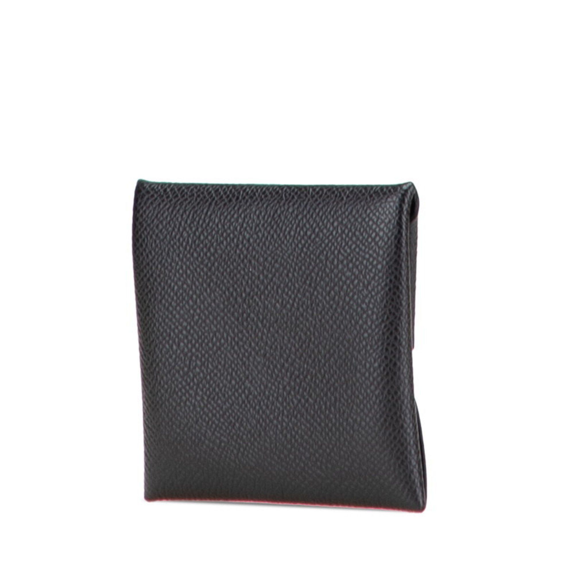 Hermes Hermès Bastia Wallet/Coin Case Black Epsom Leather Women's HERMES Size ONE SIZE - 2 Thumbnail