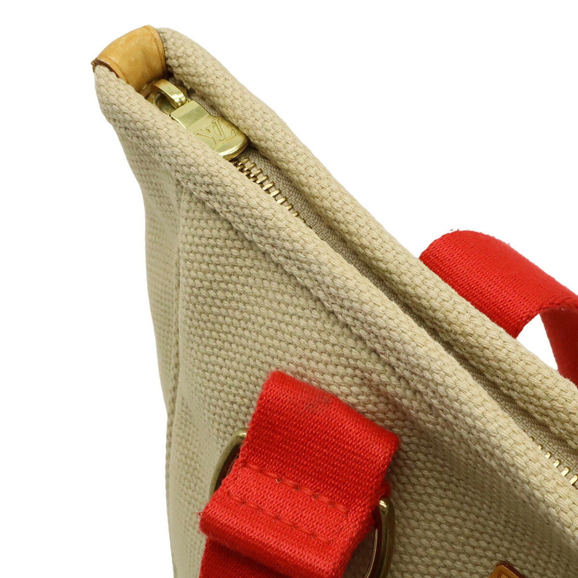 Louis Vuitton LOUIS VUITTON Antigua Cabas MM Tote Bag, Shoulder Tote, Beige, Red, M40035 Size ONE SIZE - 6 Thumbnail