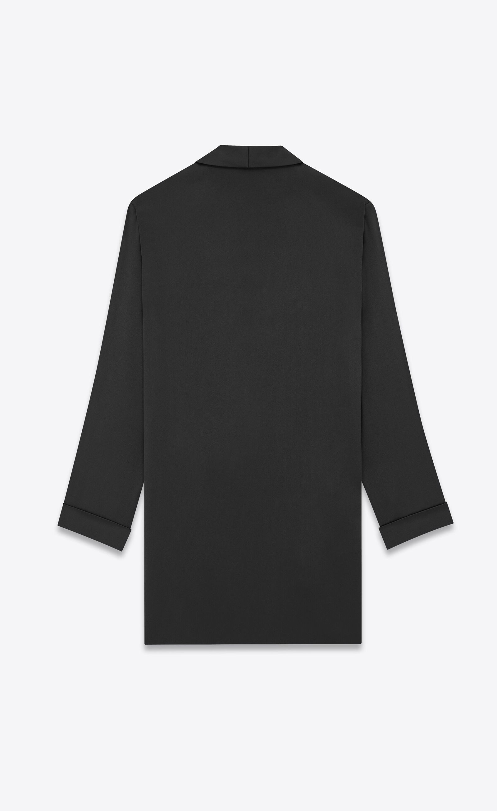 Saint Laurent Paris belted jacket in silk satin Size US XXL / EU 58 / 5 - 2 Thumbnail