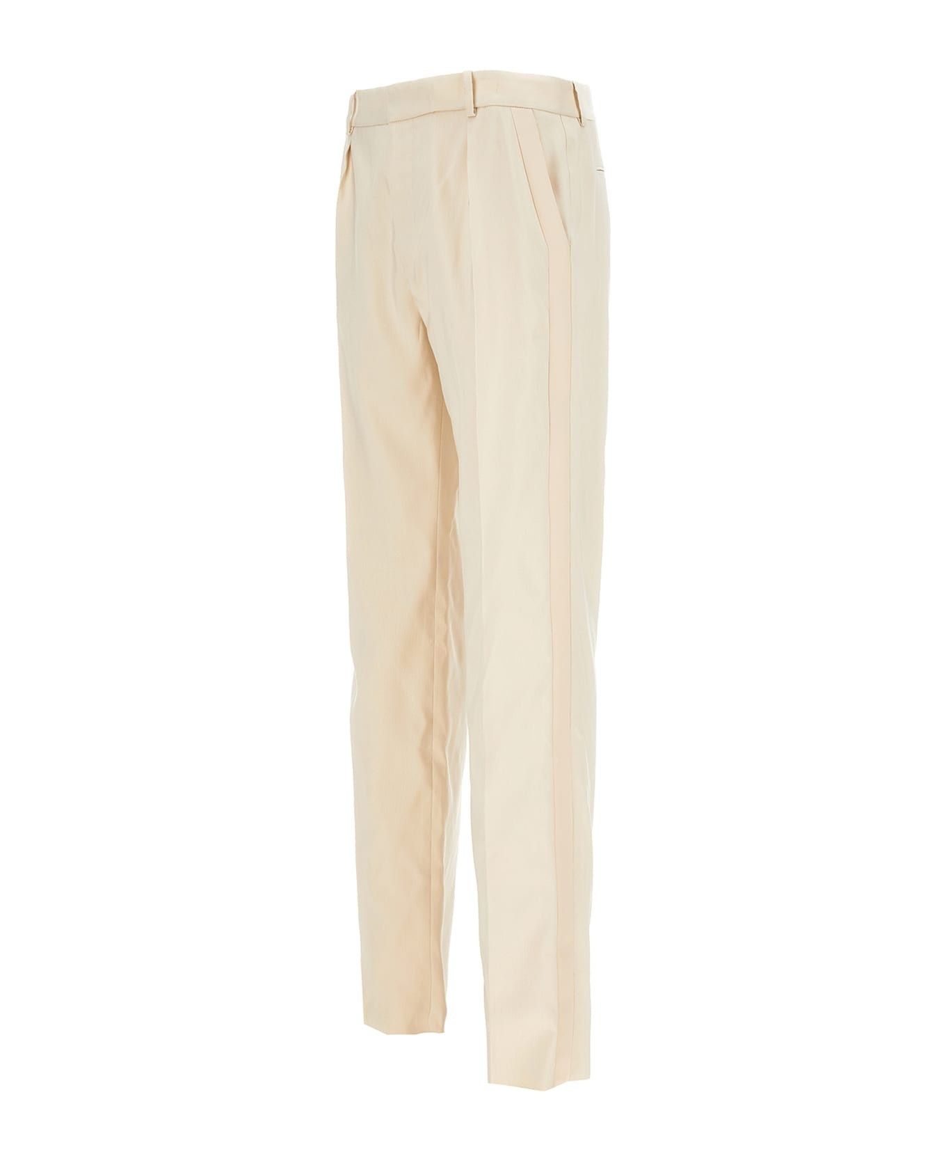 Saint Laurent Paris straight tuxedo pants in silk Size US 28 / EU 44 - 2 Thumbnail